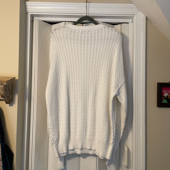 Tricots St Raphael White Men’s Sweater. Like New! - Picture 2 of 5